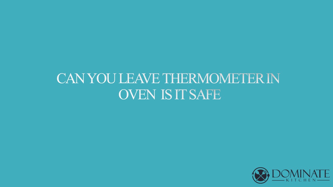 PPT CAN YOU LEAVE THERMOMETER IN OVEN IS IT SAFE? PowerPoint