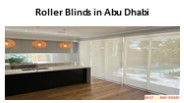 Roller Blinds in Abu Dhabi