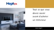 Acheter la TV en Tunisie aux Meilleurs Prix
