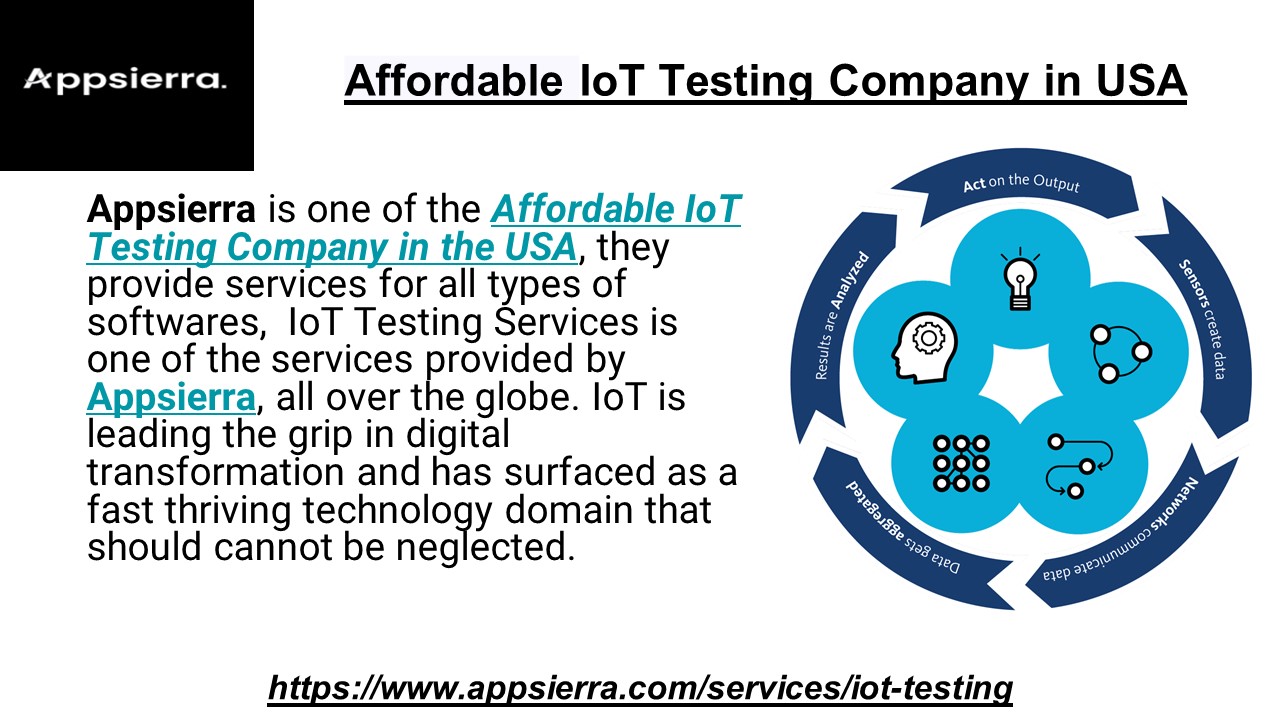 Affordable IoT Testing Company in USA