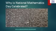 Why is National Mathematics Day Celebrated?