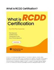 What is RCDD Certification?
