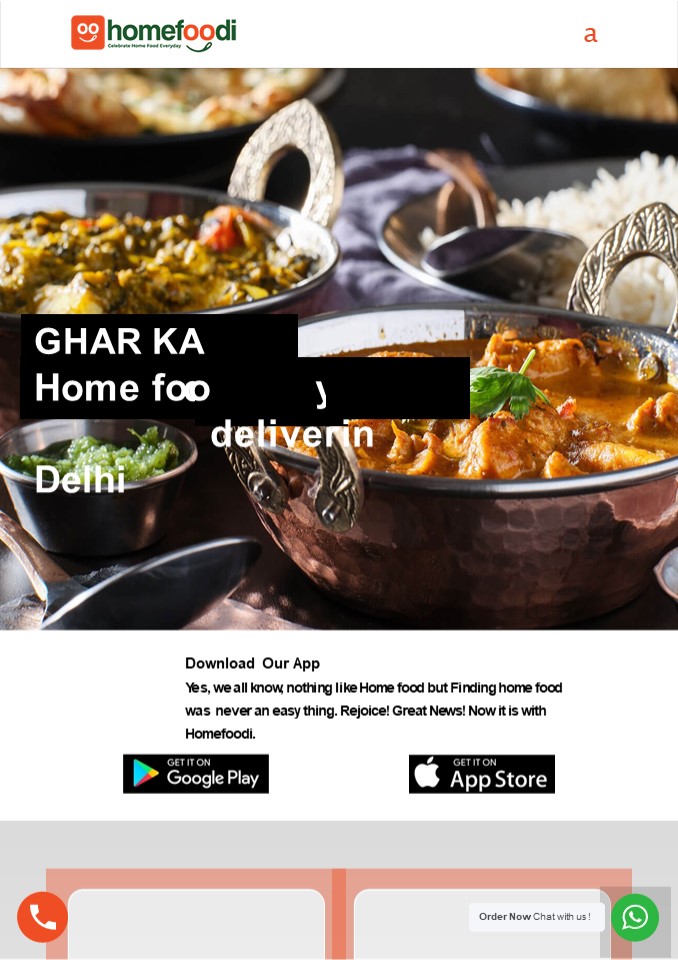 Home cooked food delivery Delhi