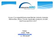 Hyper-Converged Infrastructure Market Forecast 2022-2027
