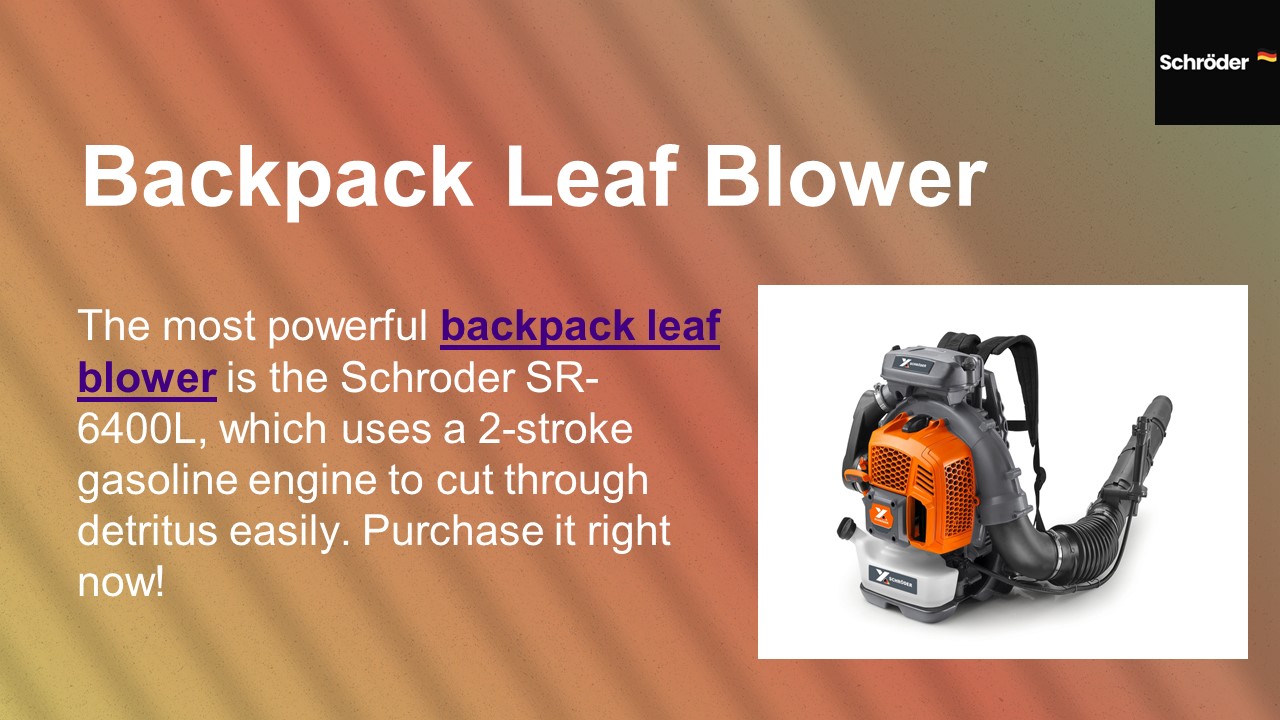 Backpack Leaf Blower