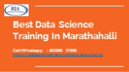 Best Data Science Training in Marathahalli