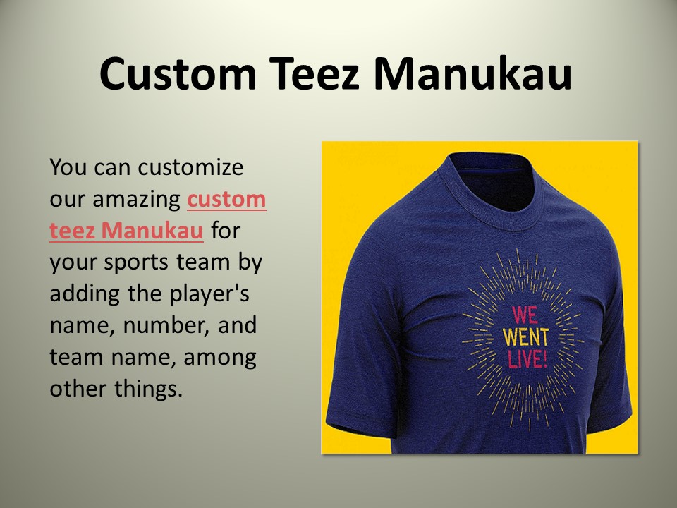 Custom Teez Manukau presentation | free to download