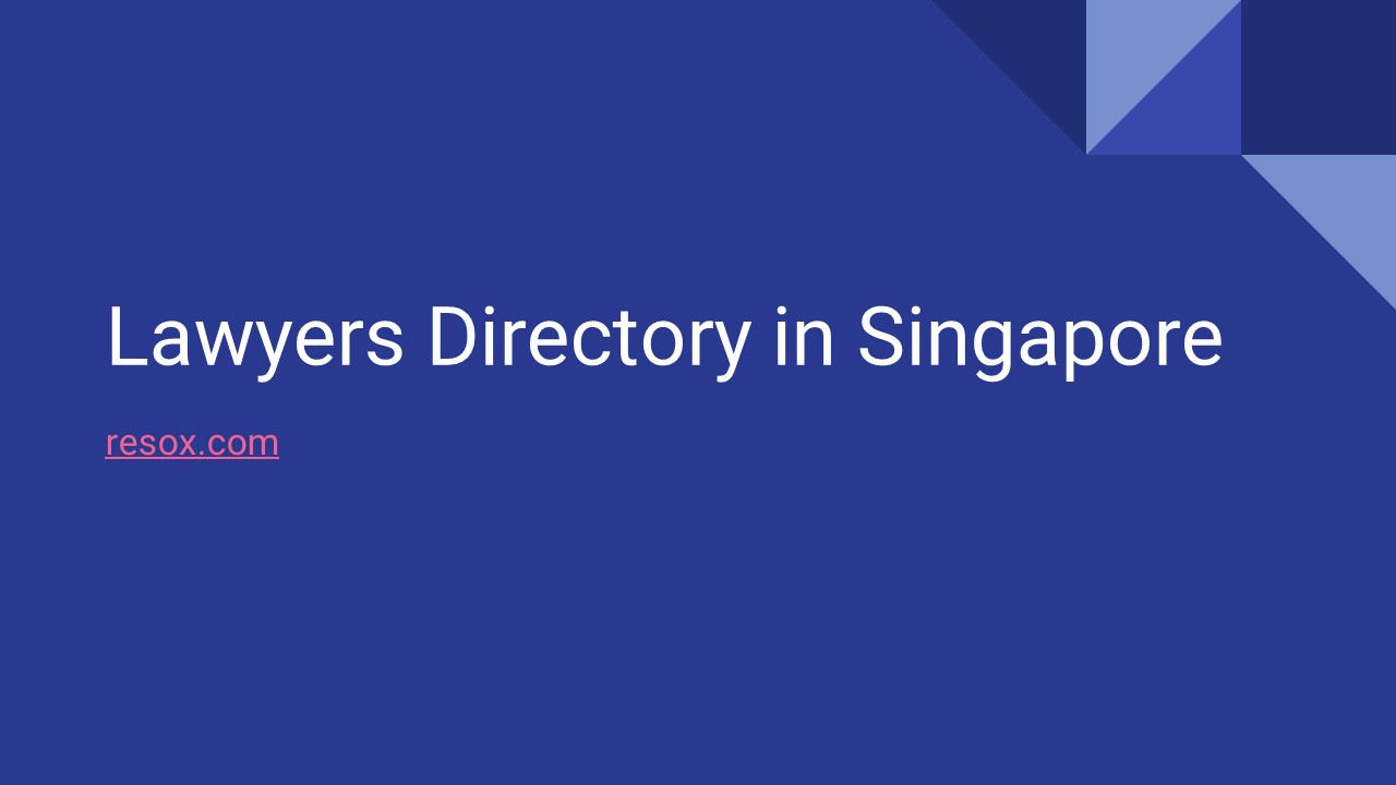PPT Lawyer Directory in Singpore PowerPoint presentation free to