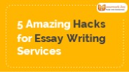 5 Amazing Hacks for Essay Writing Services