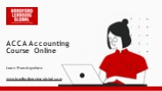 ACCA Accounting Course - Bradford Learning Global UAE