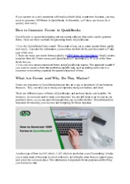 How to Generate 1099 Forms In QuickBooks?