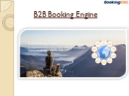 B2B Booking Engine
