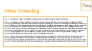 Citrus Consulting Services