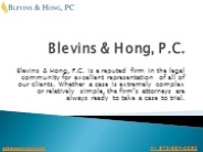 Blevins & Hong, P.C.