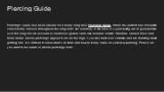 Piercing  Guide