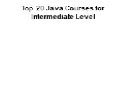 Java- Intermediate Level