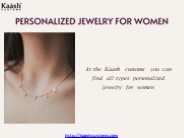 Personalized Jewelry for Women and Men
