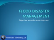 FLOOD DISASTER MANAGEMENT