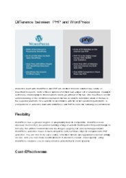 WHICH ONE IS BETTER PHP OR WORDPRESS?