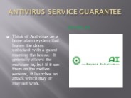 Antivirus Service Guarantee