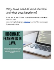 Hibernate Framework in Java