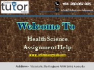Health Science Assignment Help PPT