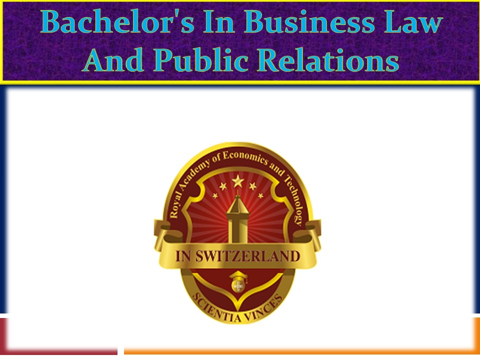 Bachelor's In Business Law And Public Relations