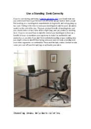 Use a standing desk