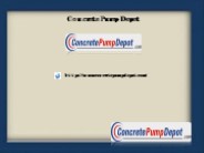 Used Alliance Concrete Pumps on Sale