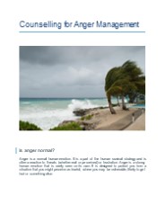 Counselling for Anger Management