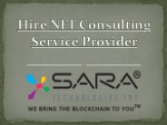Hire NFT Consulting Services