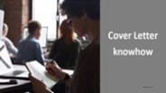 Cover Letter knowhow