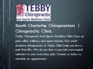 South Charlotte Chiropractors | Chiropractic Clinic