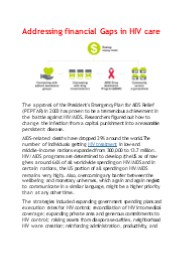 HIV Care and Financial Gaps