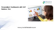 Personalized Dashboards with SAP Business One