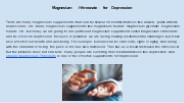 Magnesium l-threonate for Depression
