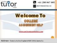 College Assignment PPT