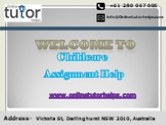 Childcare Assignment Help PPT