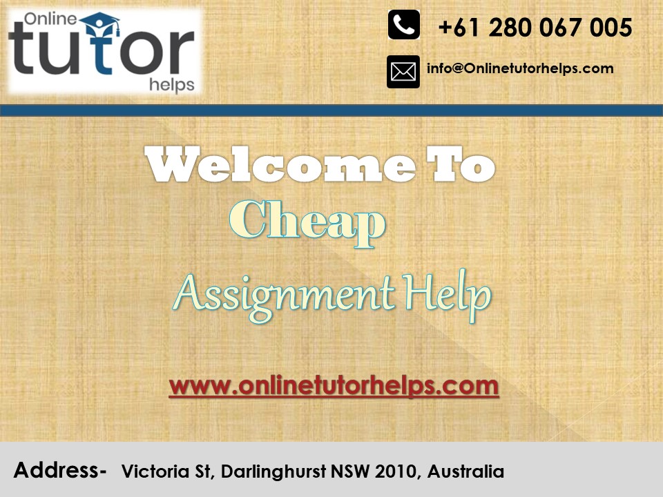 Cheap Assignment Help PPT