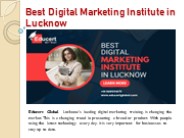 Best Digital marketing institute in Lucknow