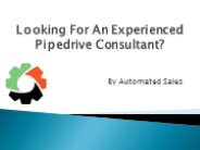 Looking For An Experienced Pipedrive Consultant?
