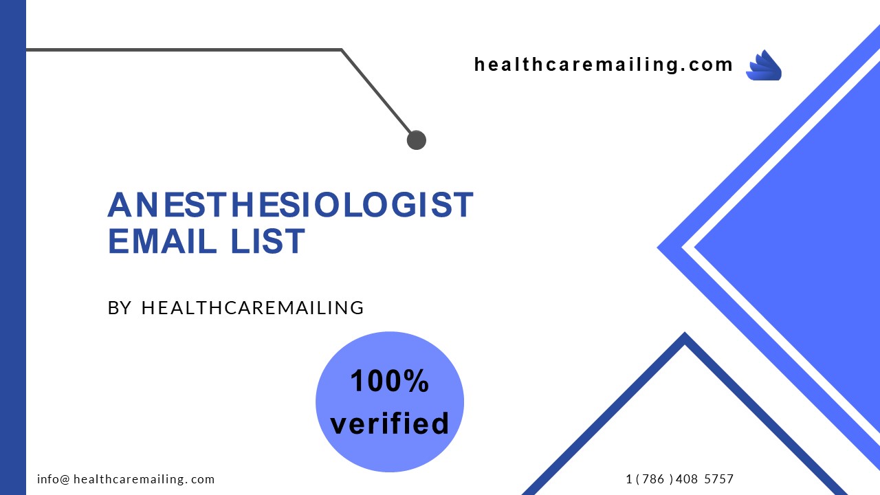 Anesthesiologist Email List | Database of Anesthesiologist