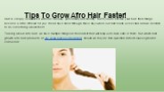 Tips To Grow Afro Hair Faster!
