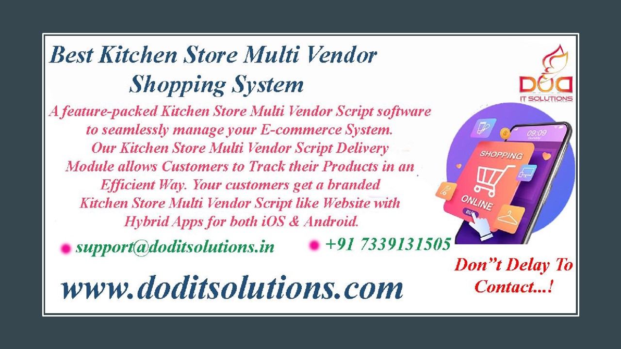 Best Kitchen Store Multi Vendor Shopping System - DOD IT SOLUTIONS