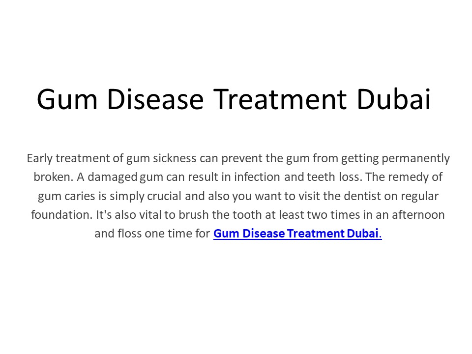 Gum Disease Treatment Dubai