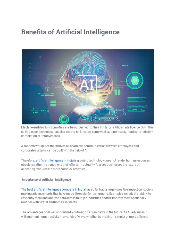 Benefits of Artificial Intelligence (1)