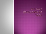 GIT Java Development Tool