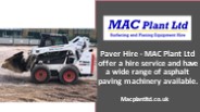 MAC Plant Ltd - Plant Hire Uttoxeter