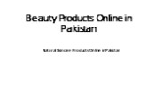 Beauty Products Online in Pakistan