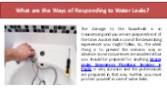 What are the Ways of Responding to Water Leaks?